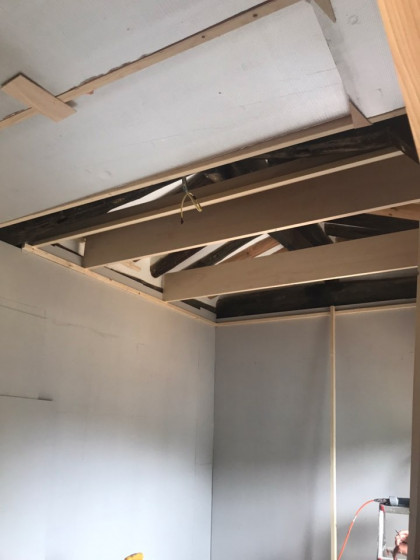 청송신씨문중종택 단열 목공사 작업