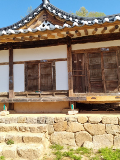 청송신씨문중종택 단열 목공사 작업