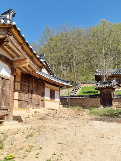 청송신씨문중종택 단열 목공사 작업