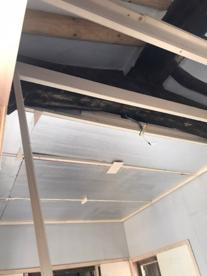 청송신씨문중종택 단열 목공사 작업