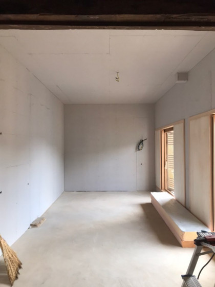 청송신씨문중종택 단열 목공사 작업