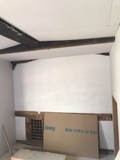 청송신씨문중종택 단열 목공사 작업