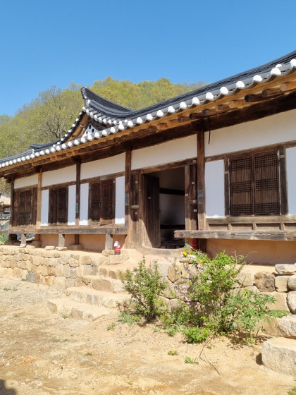 청송신씨문중종택 단열 목공사 작업